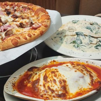 Adriatic Cafe - Meat Lovers Pizza, Beef Ravioli, and Chefs Special pasta - Italian Near Me - Jersey Village, Texas