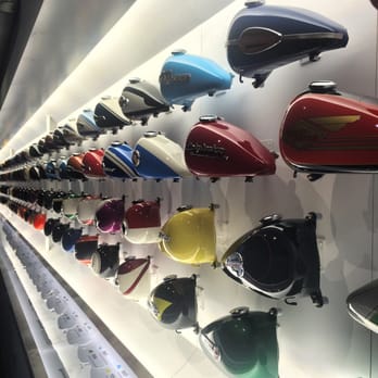 Harley-Davidson Museum - Wall of fuel tank designs through the years. - Museums Near Me - Milwaukee, Wisconsin Harley-Davidson Museum - Wall of fuel tank designs through the years. - Museums Near Me - Milwaukee, Wisconsin