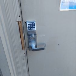 Denison Locksmithing - Trilogy Alarm Lock with panic bar egress