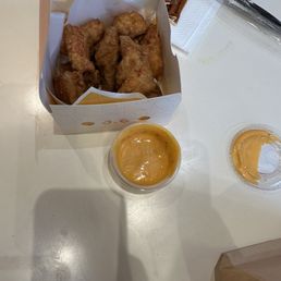 Popcorn Chicken w/ their signature sauce Popcorn Chicken w/ their signature sauce