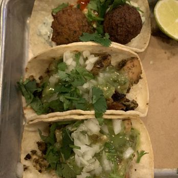 Bartaco Hilldale - Falafel taco and chicken verde tacos - Tacos Near Me - Madison, Wisconsin