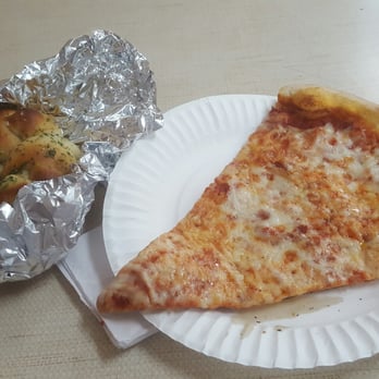 Lenny's Pizza - Chesse slice and garlic knots! #Yumm!! - Pizza Near Me - Brooklyn, New York