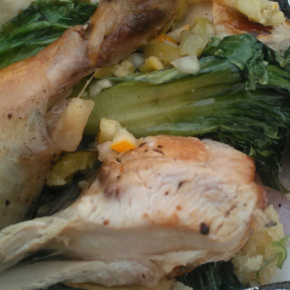 AOC - Chicken à la Zuñi. Tribute to Chef Judy Rogers upclose - Cocktail Bars Near Me - Los Angeles, California