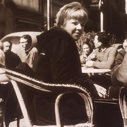 La Provence - Sitting at "Le Grillon" cafe at Aix-en-Provence Feb 1967