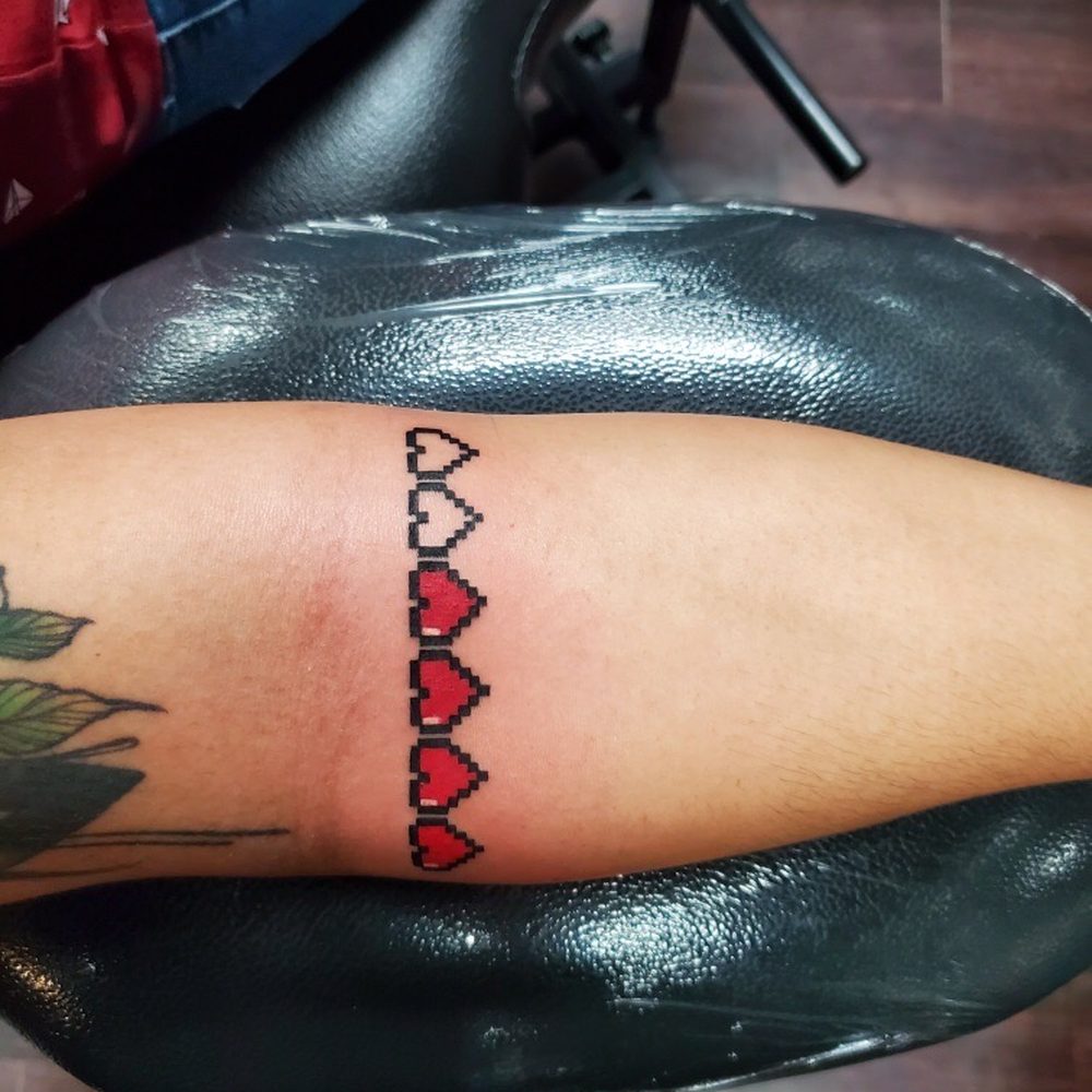 Black Sacrament Tattoo - Pixel Hearts FTE Clean AF! - Tattoo Near Me - Las Vegas, Nevada Black Sacrament Tattoo - Pixel Hearts FTE Clean AF! - Tattoo Near Me - Las Vegas, Nevada