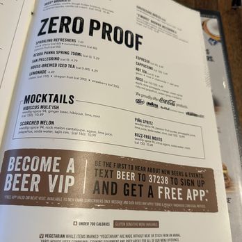 Yard House - Sweets, zero proof menu - New American Near Me - Oxnard, California