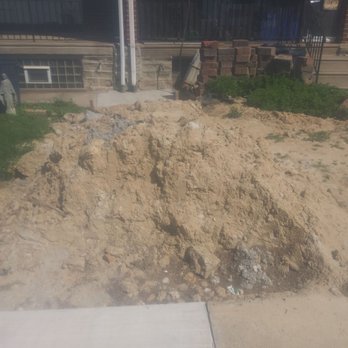 MTD Drains - This is a photo of how he considered or what he considered a finished job I would never hire them again - Plumbing Near Me - Philadelphia, Pennsylvania