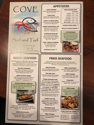 Menu photo 5 Cove Surf and Turf New Bedford, MA Menu photo 5 Cove Surf and Turf New Bedford, MA