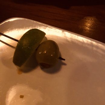 Pub W - Olive that was in my Margarita. Not exactly traditional ... - Pubs Near Me - Oklahoma City, Oklahoma