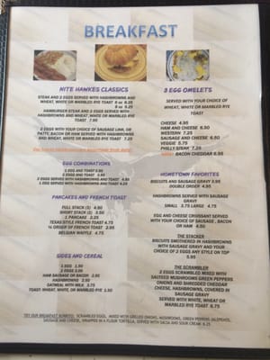 Menu photo 2 Nite Hawkes Cafe Omaha, NE Menu photo 2 Nite Hawkes Cafe Omaha, NE