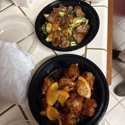China Wok - Orange Chicken & steak and broccoli