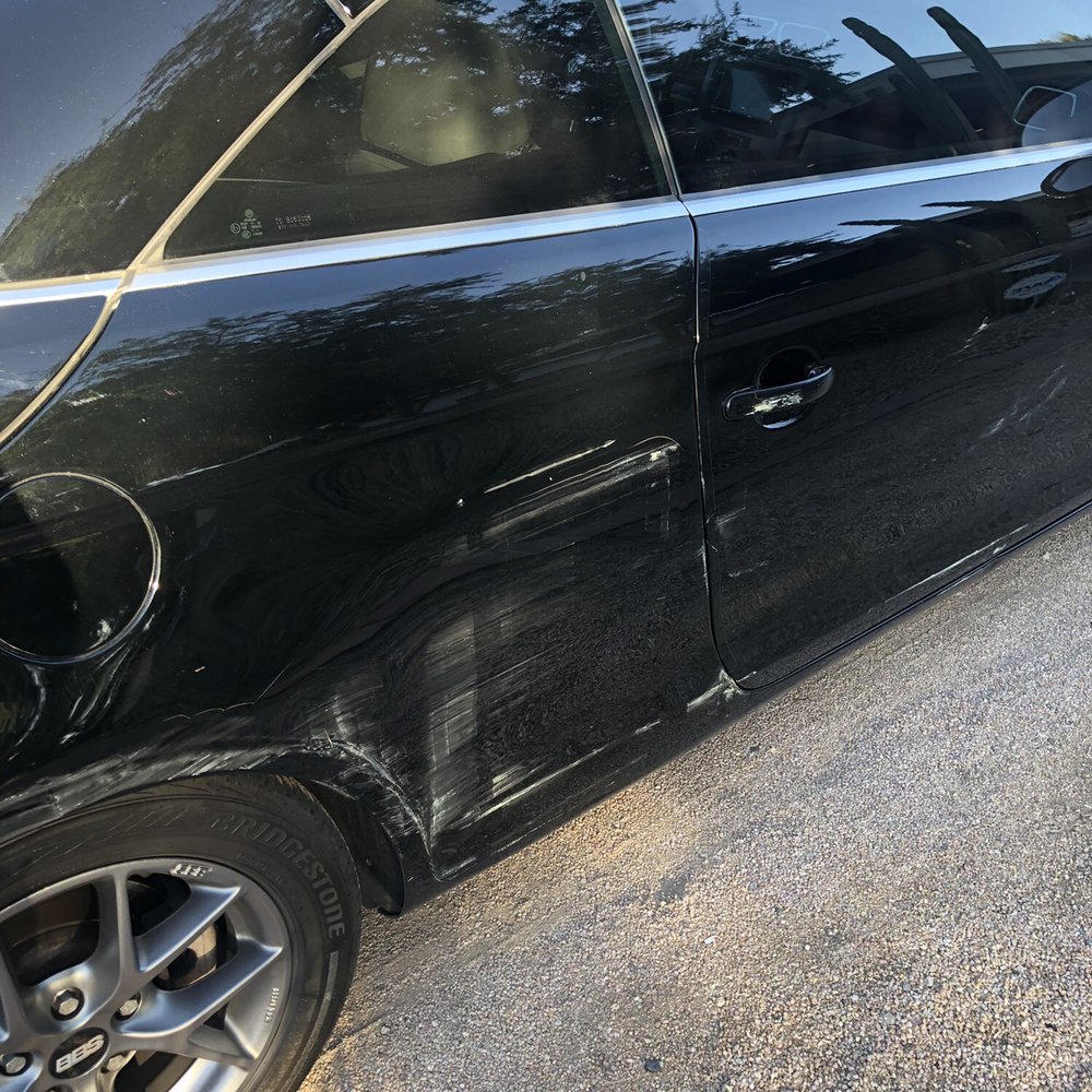 A Cheap Body Shop - Damaged quarter panel, door and rocker. - Body Shops Near Me - Scottsdale, Arizona