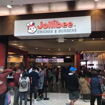 Jollibee - Line out the door and blocking the walkway in the mall. - Fast Food Near Me - Tukwila, Washington
