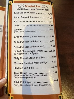 Menu photo 3 John Street Diner Hamilton, ON