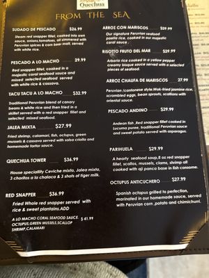 Menu photo 2 Quechua Peruvian Watervliet, NY