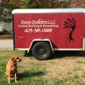 Boon Builders - a dog standing in front of a trailer - Carpenters Near Me Boon Builders - a dog standing in front of a trailer - Carpenters Near Me