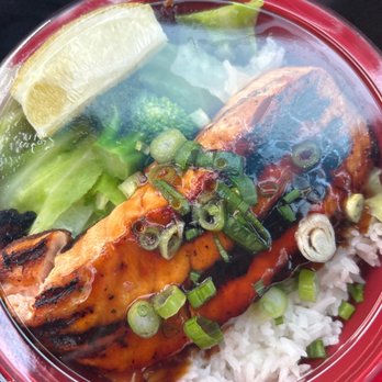 Top Grill - Salmon bowl with veggies - Asian Fusion Near Me - Riverside, California Top Grill - Salmon bowl with veggies - Asian Fusion Near Me - Riverside, California