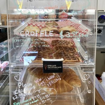 Stella’s Gelato & Cafe - a display of pastries - Desserts Near Me - Tobermory, Ontario Stella’s Gelato & Cafe - a display of pastries - Desserts Near Me - Tobermory, Ontario