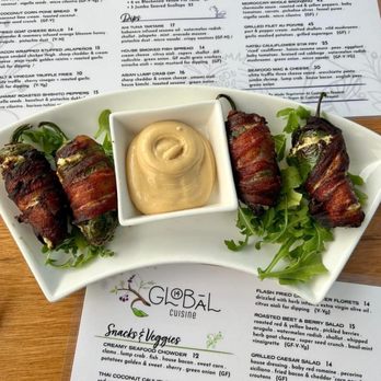 14 Global - Bacon wrapped stuffed jalapeños! - Tapas/Small Plates Near Me - Bethany Beach, Delaware 14 Global - Bacon wrapped stuffed jalapeños! - Tapas/Small Plates Near Me - Bethany Beach, Delaware