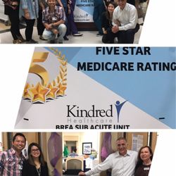 Kindred Hospital Brea Subacute Unit - This team got the unit to the highest CMS rating - a 5-star status!!! Kudos to Team Brea Sub-Acute!!!