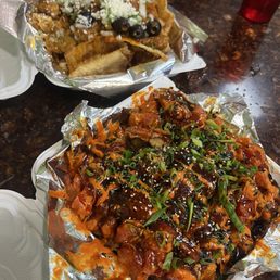 Kamikaze Poke Nachos & Pastele Stew Nachos Kamikaze Poke Nachos & Pastele Stew Nachos