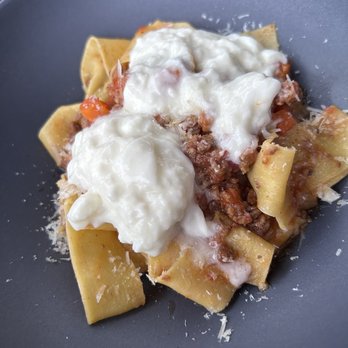 3rd Cousin - Pappardelle Bolognese: fresh wide noodles with a tasty ground meaty combo. 5 stars - New American Near Me - San Francisco, California 3rd Cousin - Pappardelle Bolognese: fresh wide noodles with a tasty ground meaty combo. 5 stars - New American Near Me - San Francisco, California