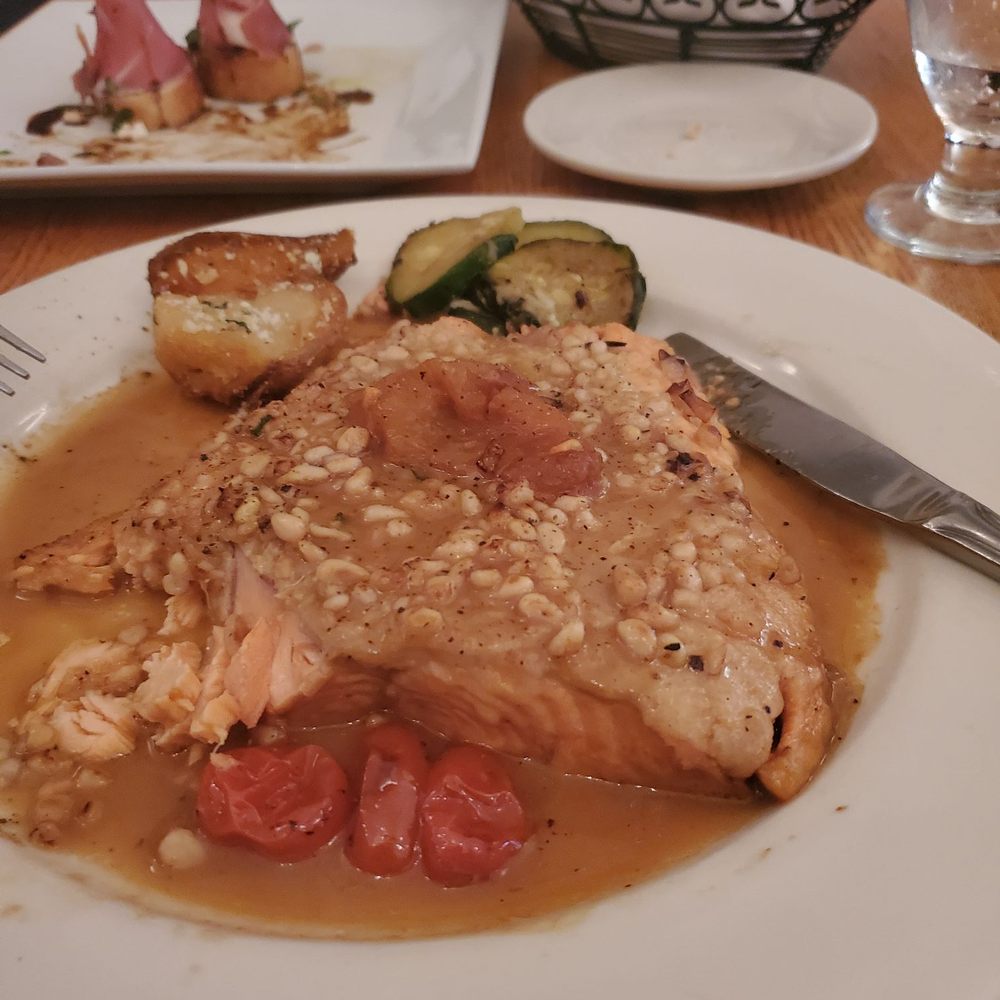 a plate of food on a table