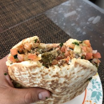 Falafelle - Falafel Wrap... AMAZING!!! Designed by Anthony - Vegan Near Me - Belmont, California