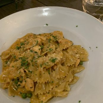Mizza - Farfalla and Salmon Pasta - very yummy - Italian Near Me - Santa Barbara, California