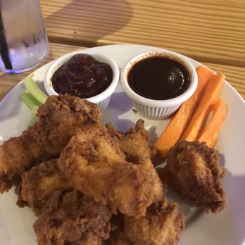 Crabtree Ale House - Plain boneless wings w/ hot bbq and hot teriyaki sauces on side - Sports Bars Near Me - Raleigh, North Carolina Crabtree Ale House - Plain boneless wings w/ hot bbq and hot teriyaki sauces on side - Sports Bars Near Me - Raleigh, North Carolina