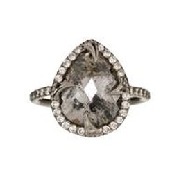 sylvie & cie rustic diamond halo ring sylvie & cie rustic diamond halo ring