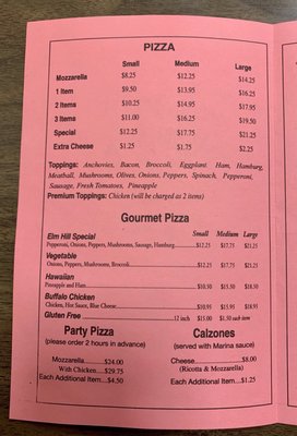 Menu photo 3 Elm Hill Pizza Newington, CT