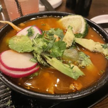 Mesa Latin Kitchen - Pozole Rojo de Pollo - Latin American Near Me - Littleton, Colorado Mesa Latin Kitchen - Pozole Rojo de Pollo - Latin American Near Me - Littleton, Colorado