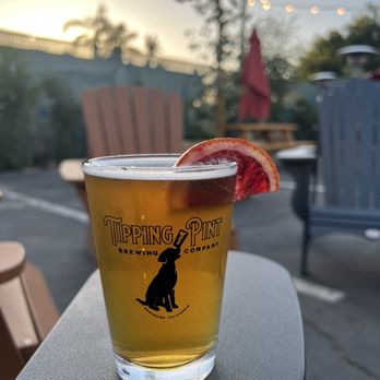 Tipping Pint Brewing - Honey Blonde on the patio - Brewpubs Near Me - Oceanside, California Tipping Pint Brewing - Honey Blonde on the patio - Brewpubs Near Me - Oceanside, California