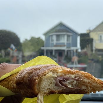 Caliwala - Tasty ham and cheese croissant, dove in before I left the bakery in the background - Bakeries Near Me - Los Osos, California Caliwala - Tasty ham and cheese croissant, dove in before I left the bakery in the background - Bakeries Near Me - Los Osos, California