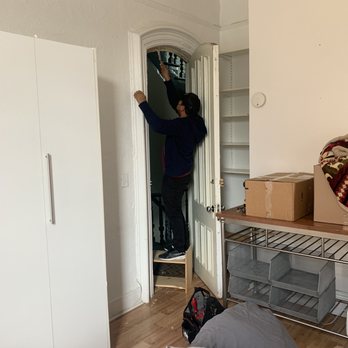 Locksmith Andy - Dan the man shaving door to ensure new lock 100% pressure free. So good. - Keys & Locksmiths Near Me - Brooklyn, New York Locksmith Andy - Dan the man shaving door to ensure new lock 100% pressure free. So good. - Keys & Locksmiths Near Me - Brooklyn, New York