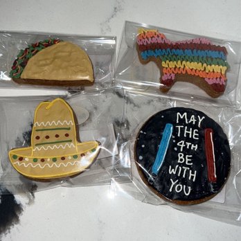 Arthur’s Barkery - Cinco de mayo & May 4th frosted cookies - Pet Services Near Me