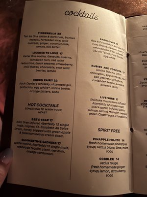 Menu photo 7 Bar Belly New York, NY