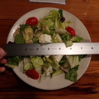The Acropolis Grill - Greek Salad, top, ruler - Mediterranean Near Me - Chattanooga, Tennessee