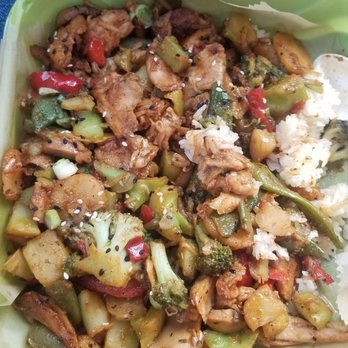 The Rabbit Hole - Chicken with Jasmine rice veggies. Can't recall the name of it. - Vegan Near Me - Pompano Beach, Florida The Rabbit Hole - Chicken with Jasmine rice veggies. Can't recall the name of it. - Vegan Near Me - Pompano Beach, Florida