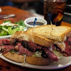 Jamie's Broadway Grille - Corned beef sandwich. Added the au jus for dipping.
