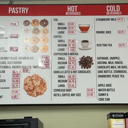 Pastries and Beverages