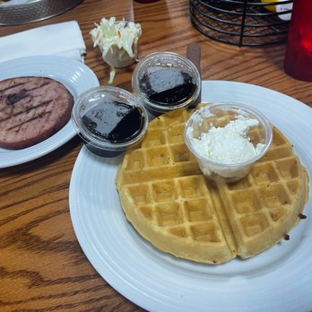 Terrace Café - Who doesn't love Waffles with a slab of ham!!! - Seafood Near Me - Kinder, Louisiana Terrace Café - Who doesn't love Waffles with a slab of ham!!! - Seafood Near Me - Kinder, Louisiana