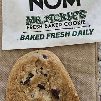 Mr. Pickle's Sandwich Shop - A free chocolate chip cookie! Woo Hoo! Mainly sugar. - Sandwiches Near Me - Lincoln, California