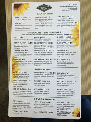 Menu photo 6 Greene's Corner Bellingham, WA Menu photo 6 Greene's Corner Bellingham, WA