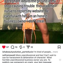 Isha Beauty Solution - The business owner harassing and lying on me once more because I left a negative review. Shows you her lack of professionalism.