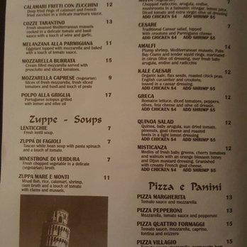Villagio - Menu - Italian Near Me - Sunrise, Florida Villagio - Menu - Italian Near Me - Sunrise, Florida