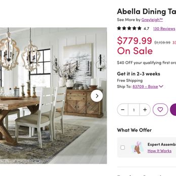 Ashley Store - Same dining set with no hassle - Furniture Stores Near Me - Meridian, Idaho Ashley Store - Same dining set with no hassle - Furniture Stores Near Me - Meridian, Idaho
