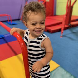 The Little Gym of Kalamazoo - Practicing balance