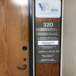 Valley Internal Medicine & Nephrology - Look for this sign, all the way down the hall from the elevators.